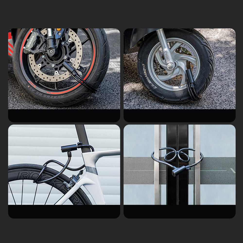 Bloqueio de ciclismo portátil anti-roubo de bicicleta