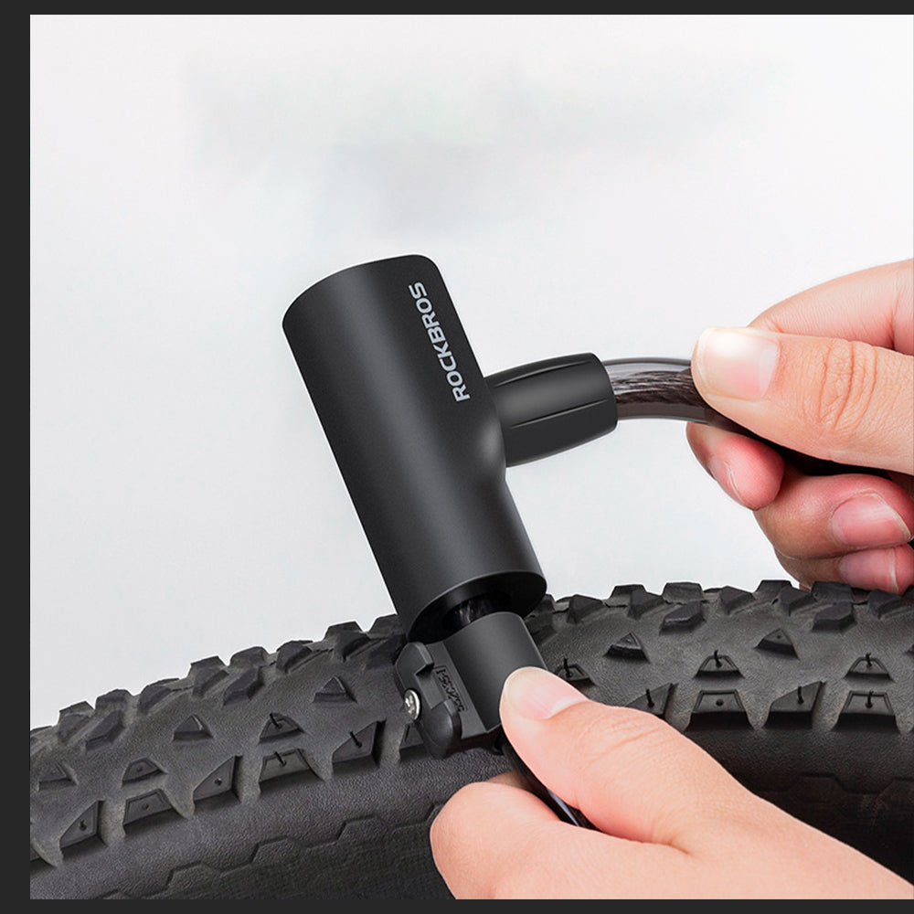 Bloqueio de ciclismo portátil anti-roubo de bicicleta