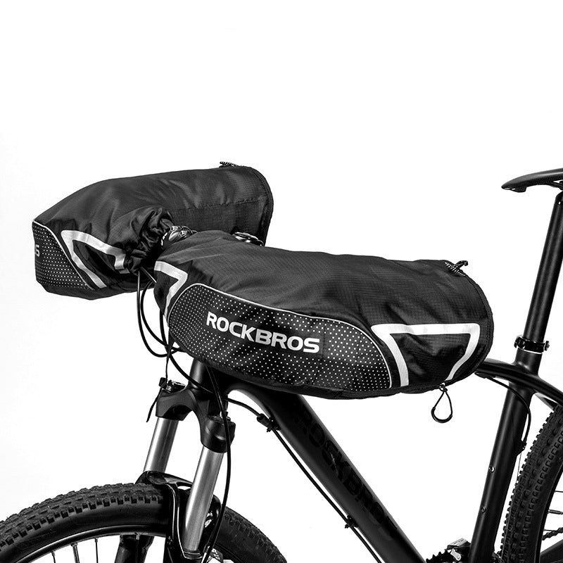 Gants De Vélo Coupe-Vent Et Chauds À Poignée Épaisse