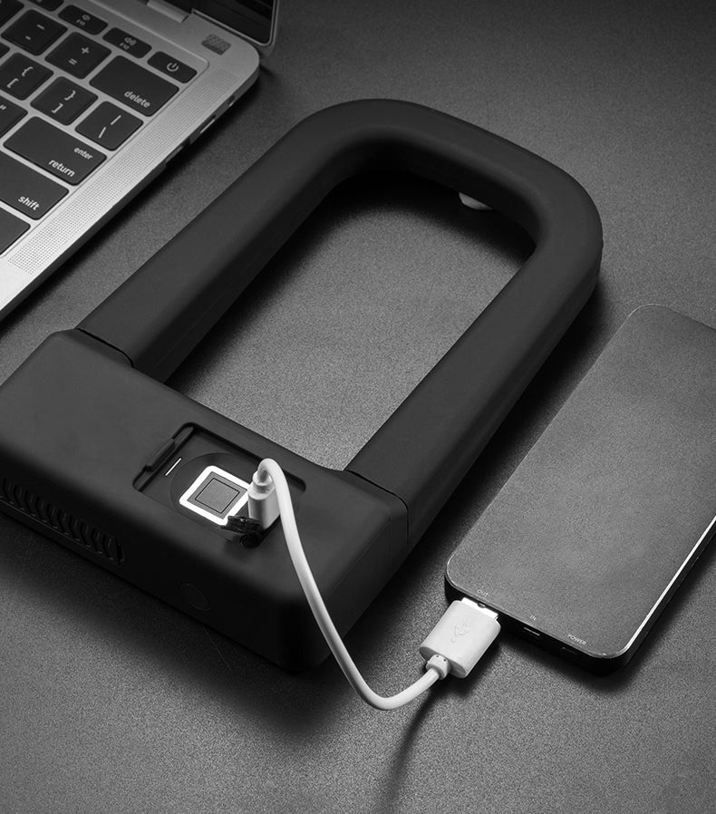 Bloqueio recarregável USB antifurto para bicicleta