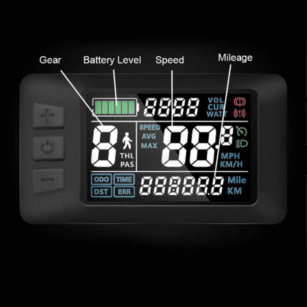 AVAKA waterdichte LCD-bedieningsdisplaymeter