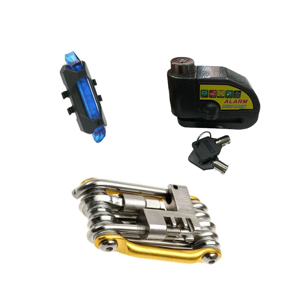 Conjunto de ferramentas de composição de peças de bicicleta