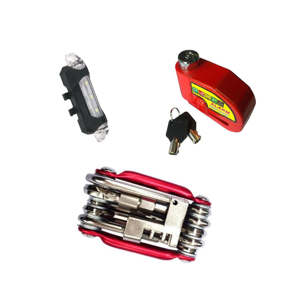 Conjunto de ferramentas de composição de peças de bicicleta