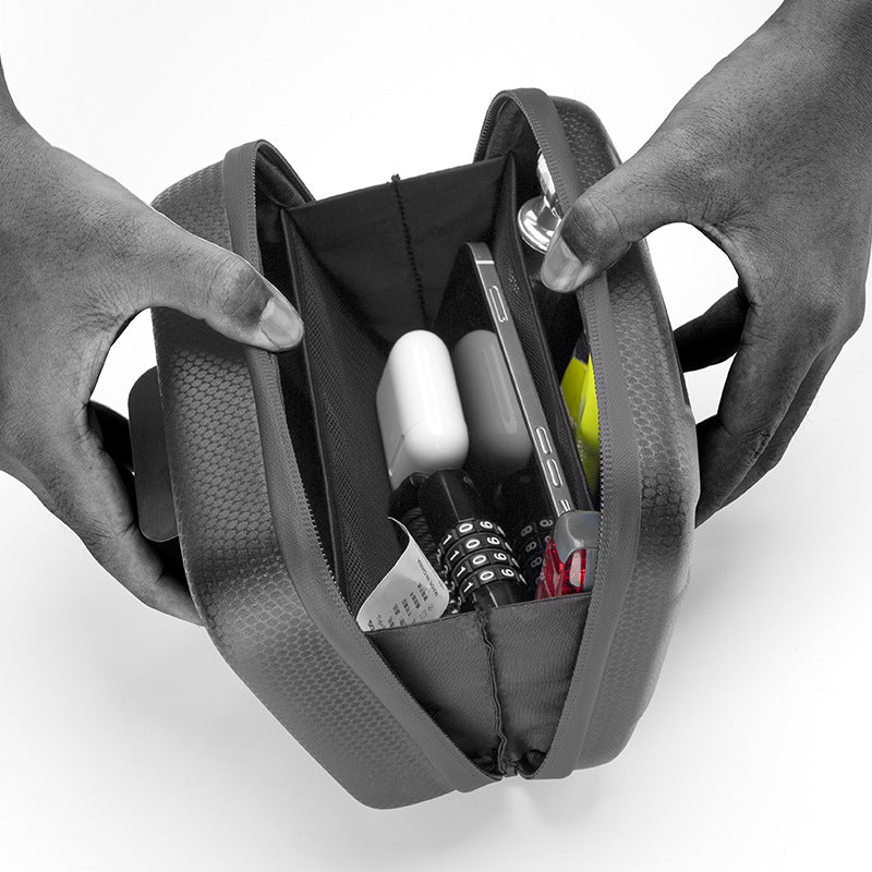 Bolsa frontal para bicicleta resistente à prova d'água