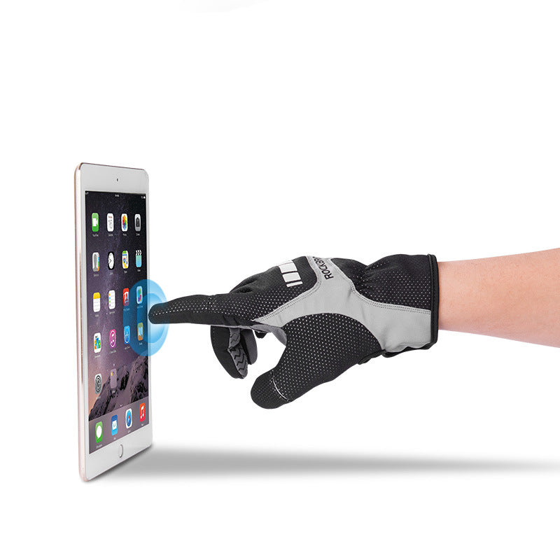 Guanti antivento per touchscreen da bicicletta
