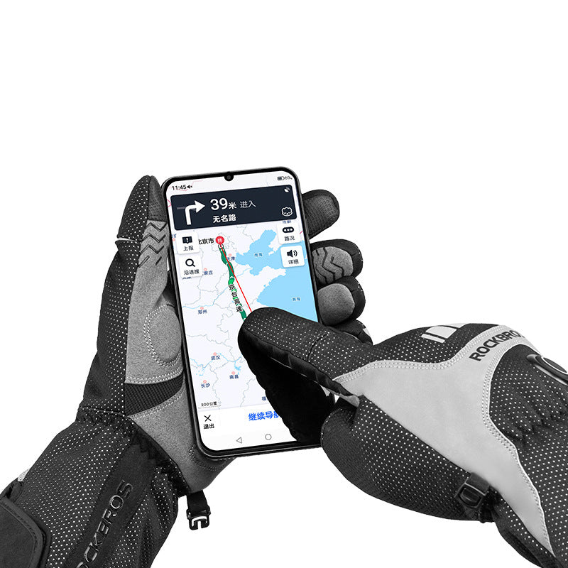 Guanti riscaldanti con ricarica USB da ciclismo