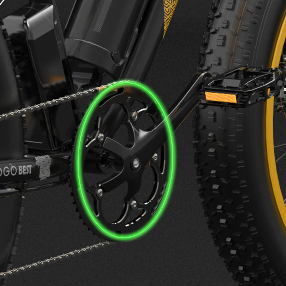 Conjunto de braço de manivela de bicicleta GOGOBEST