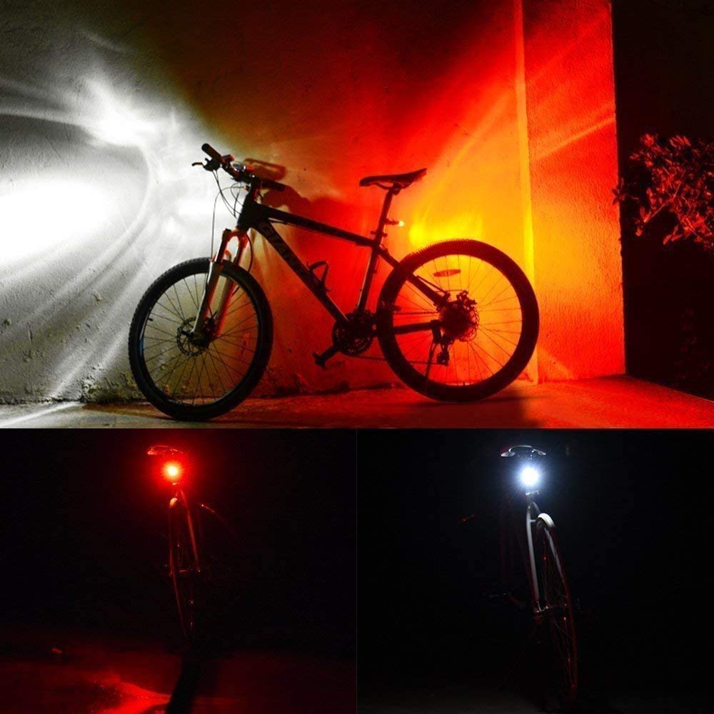 Lampe de vélo rechargeable USB étanche