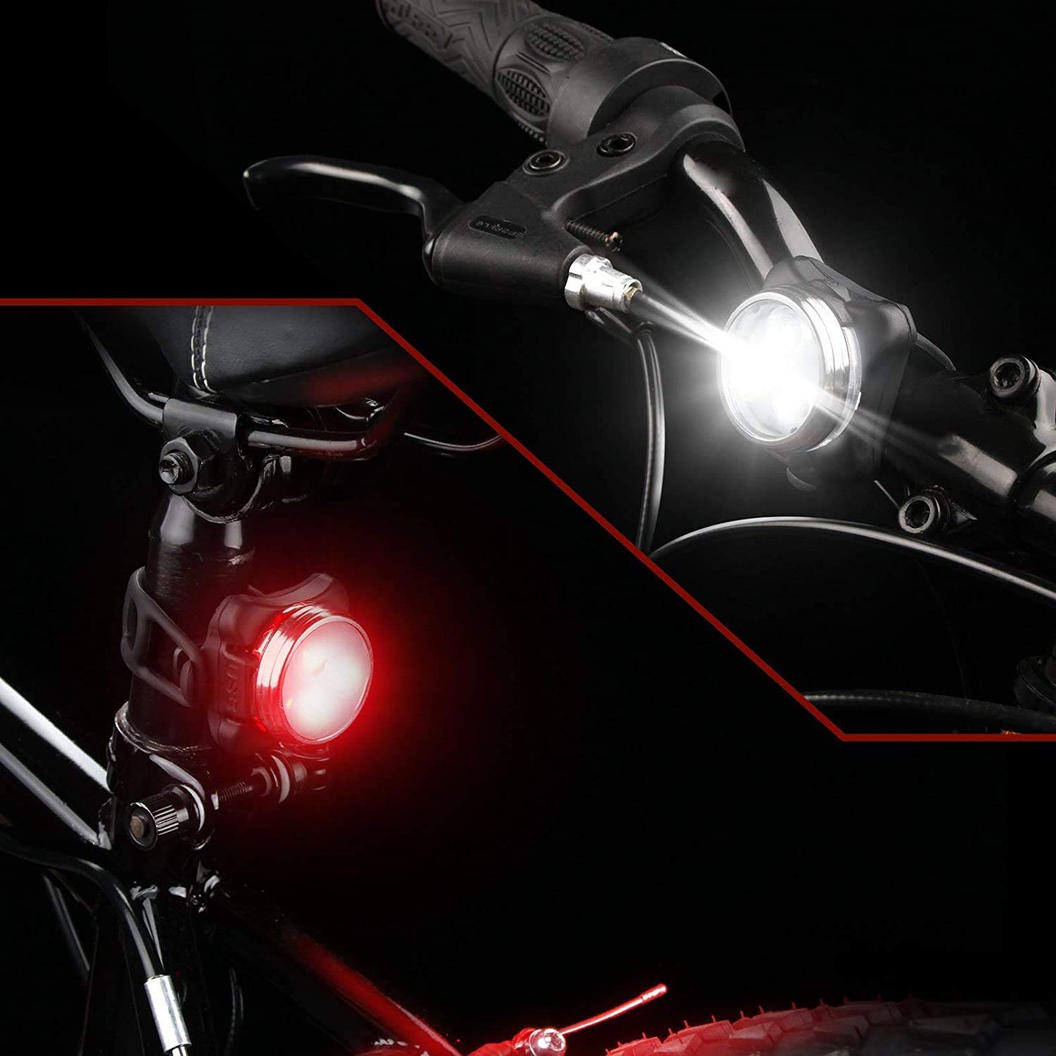 Lampe de vélo rechargeable USB étanche