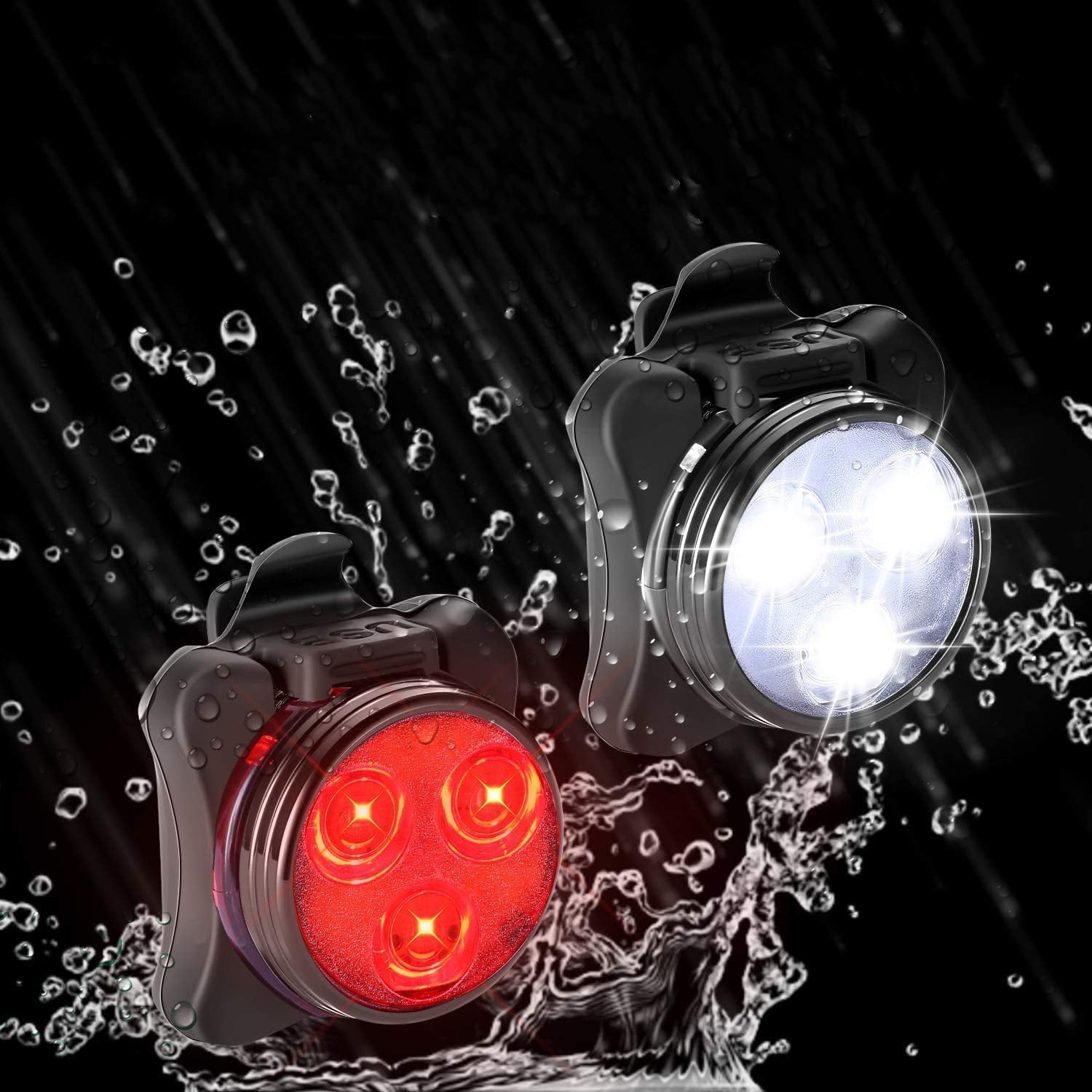 Lampe de vélo rechargeable USB étanche