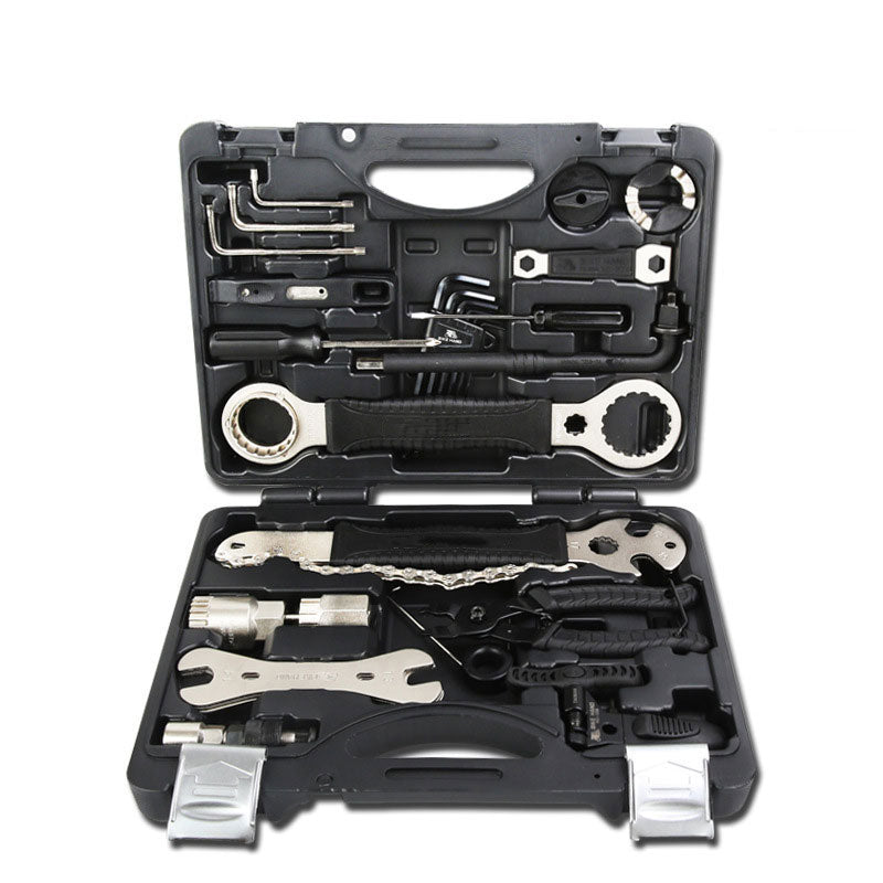 Juego de herramientas de reparación multifuncional para reparar bicicletas