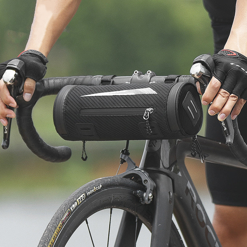 Bolsa impermeável frontal para bicicleta
