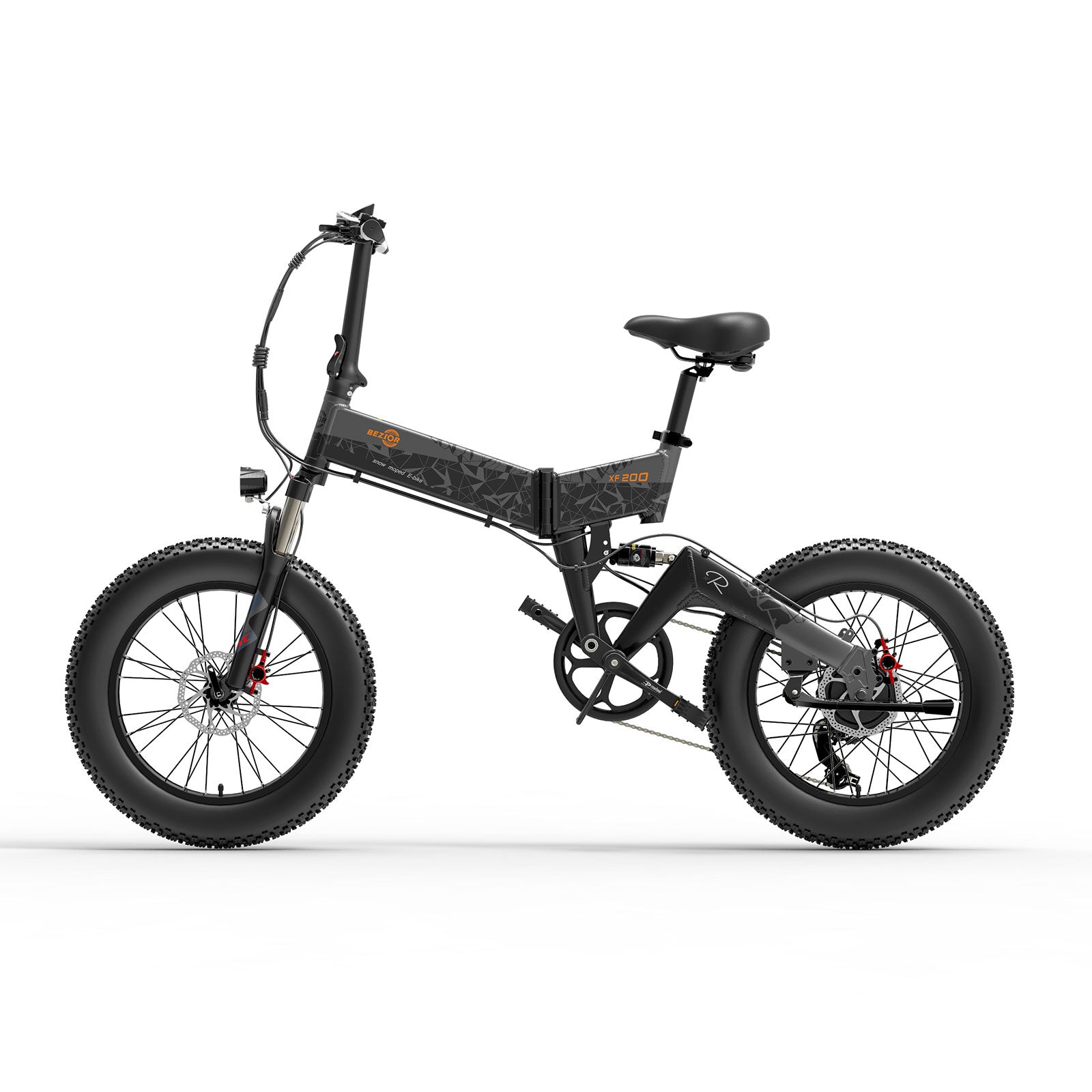 Bezior XF200 1000W Electric Mountain Folding Bike