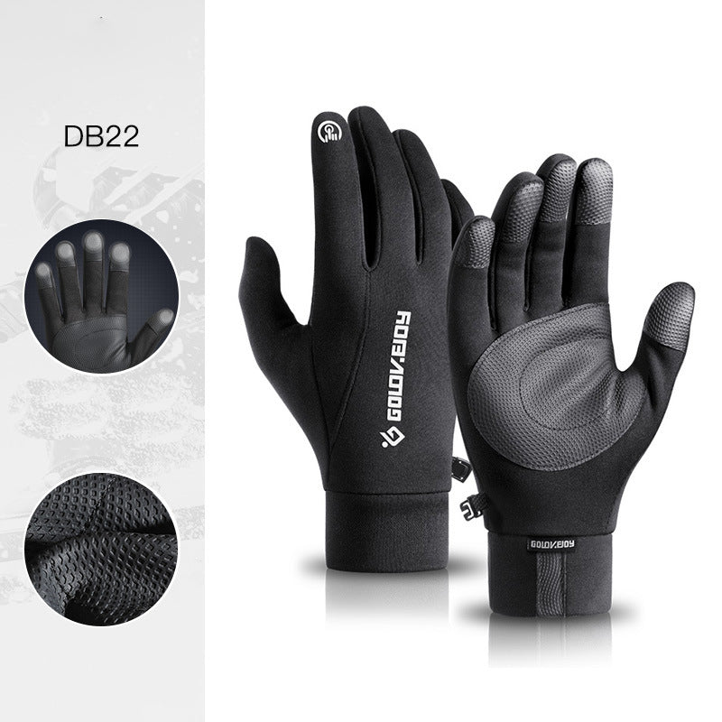 Windproof and waterproof touch screen cycling gloves