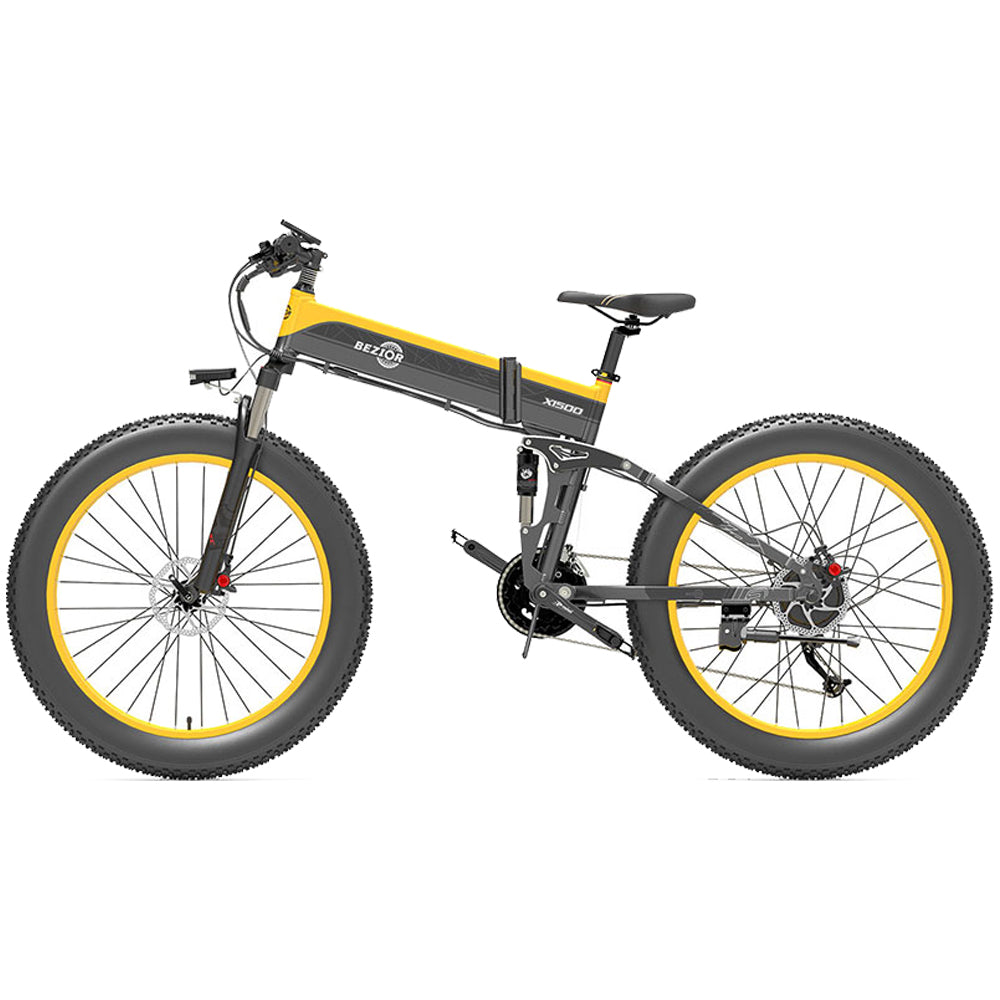 Bezior X1500 Electric Mountain Folding Bike - GOGOBEST Bike