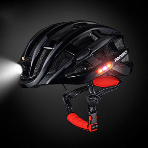 Bicycle Warning Light Alarm Helmet