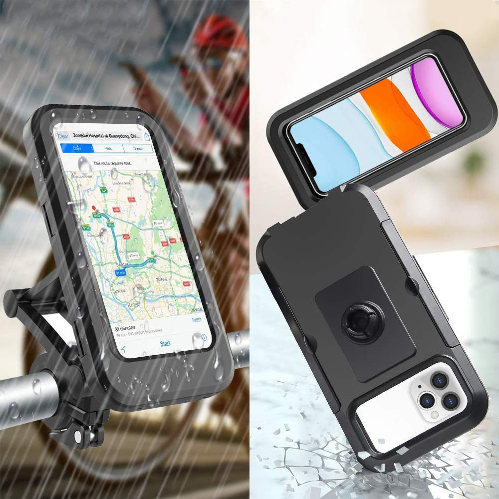 Suporte para celular com tela sensível ao toque para bicicleta à prova d'água 