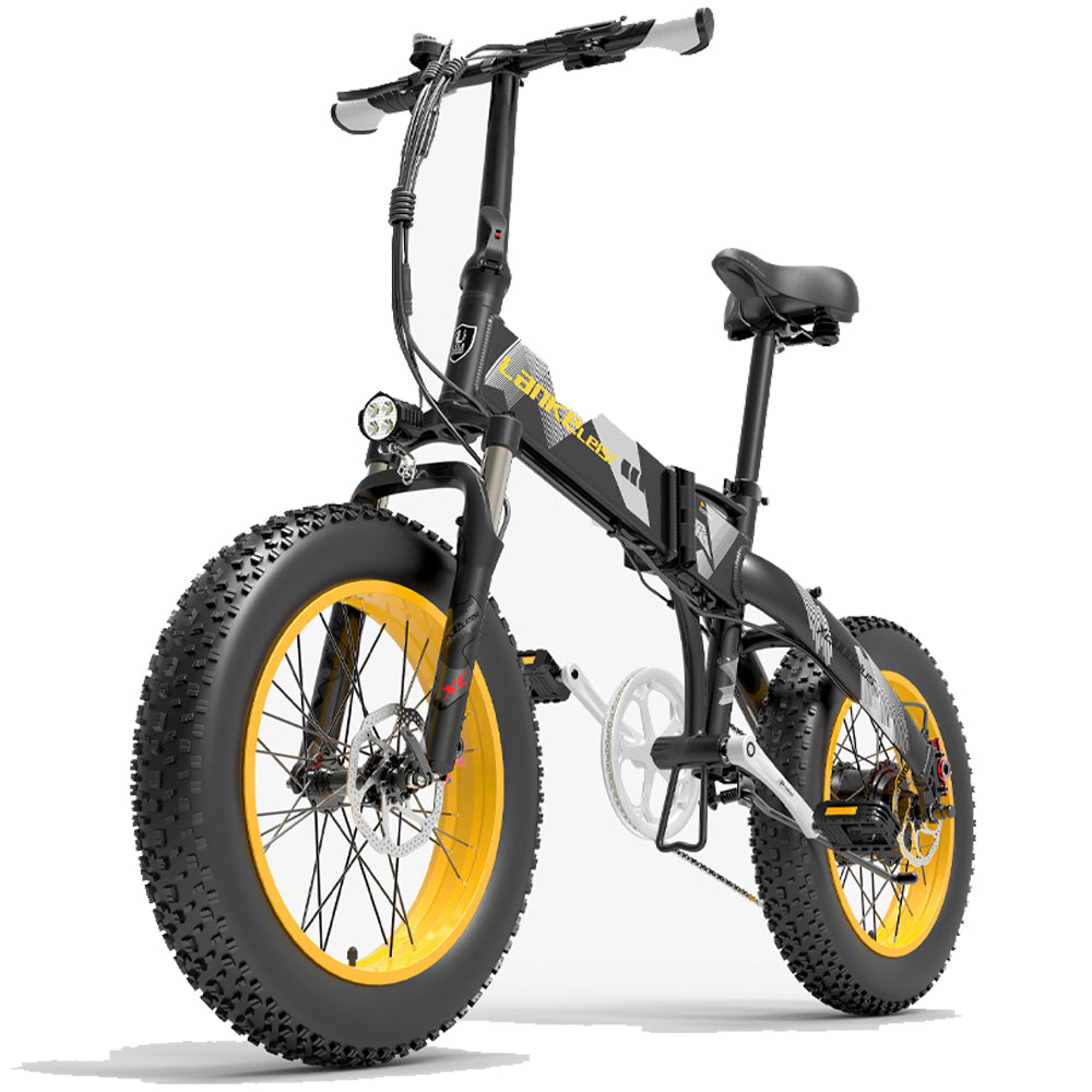 LANKELEISI X2000 PLUS Electric Folding Bike 100Km Mileages